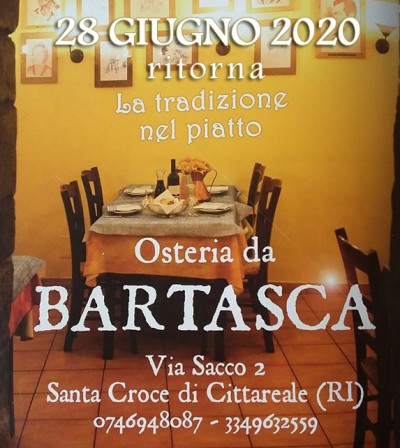 Riapertura!!! 28 Giugno 2020